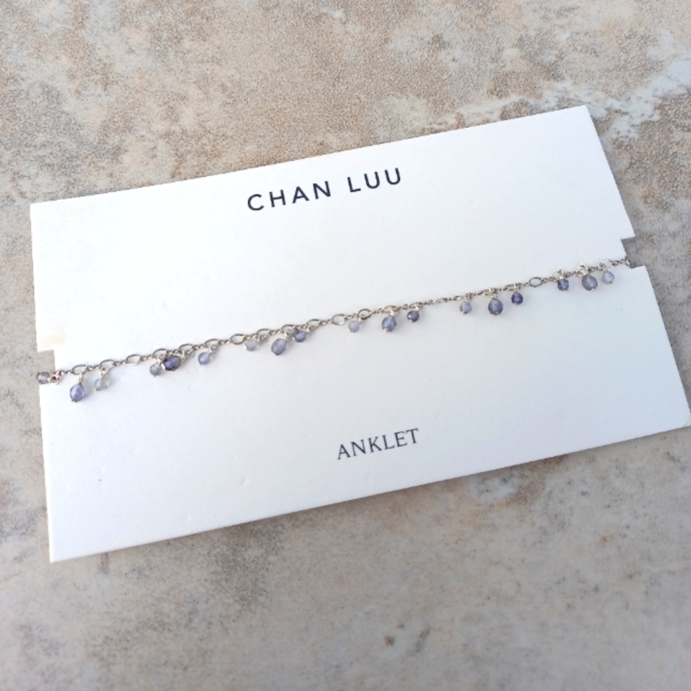 Chan Luu Crystal Sterling Silver Anklet